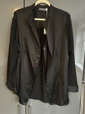 Image of Mint Velvet Satin Front Blouse Size 18 - BNWT