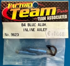 Image of Team Associated 9623 B4 Blue Aluminium Inline Axles (Box B3)