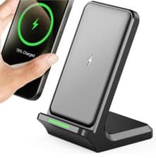 Image of Zenoval Wireless Charger 15W Fast Wireless Charging Stand iPhone Universal Black