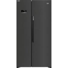 Image of Beko ASL1442VPZ HarvestFresh™ 91cm Frost Free American Fridge Freezer Black
