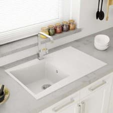 Image of Astini Xeron 1.0 Bowl Composite Synthetic Reversible Kitchen Sink & Waste