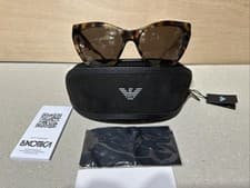 Image of Emporio Armani Sunglasses EA4176 502573 Shiny Brown Havana Brown New