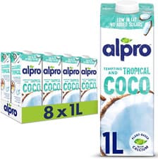 Image of Alpro Coconut Plant-Based Long Life Drink, Vegan & Dairy Free, 1L (Pack of 8)(Pa
