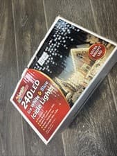 Image of 250 LED Ice White&blue Icicle Lights