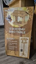 Image of Peckish Wooden Everyday Bird Table Feeder 1.5m Pitched Roof