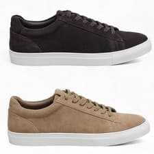 Image of Antique Rogue Men’s Gibbs Suede Leather Walking Trainer Casual Sneaker Shoes