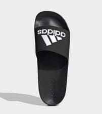 Image of Adidas adilette Shower Gym Slides Black White UK 11 - Crepsmayfair