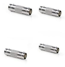 Image of BNC Female Socket Joiner Connector Adaptor CCTV Etc Pack Of 4