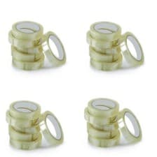 Image of CLEAR TAPE STRONG PARCEL PACKAGING PACKING ADHESIVE CELLOTAPE 25MM X 66M ROLLS