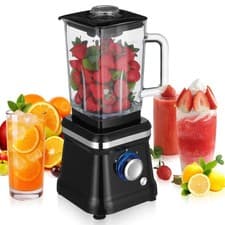 Image of 1200W High Power Blender 1.6L Glass Jug Ice Crusher Smoothie Juicer Mixer