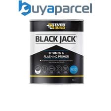 Image of Everbuild 90201 Black Jack 902 Bitumen & Flashing Primer 1 litre EVB90201