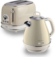 Image of Ariete Vintage Retro Jug Kettle And Toaster Cream Set AR5513, AR6903