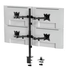 Image of VonHaus Quad Monitor Stand for 13-32" Screens, Four Screen Adjustable Mount