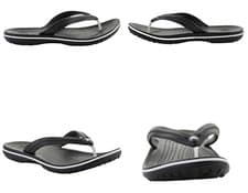 Image of Crocs Men's Crocband Flip Flops Black Size UK 9 / EUR 43 - 44 11033-001