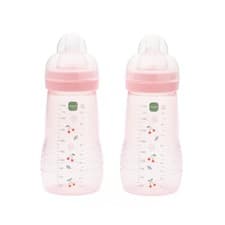 Image of MAM Easy Active Bottles 2 Pack (2 x 270ml) Medium Flow MAM Teats Size 2 Baby