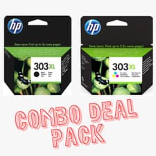 Image of HP 303 & 303XL Ink Cartridges Black & Tri Colour Genuine For ENVY Printer