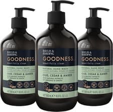 Image of Baylis & Harding Goodness Oud, Cedar & Amber Natural Hand Wash, 500 ml (Pack of