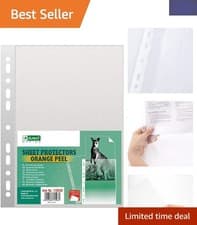 Image of Bulk A4 Clear Pockets - 100 Units, 45 Micron Grained Polypropylene Perfection