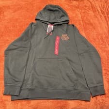 Image of PICK SIZE - Quiksilver Mens Green Surf Pullover Sweatshirt Hoodie