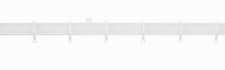 Image of Curtain track White Plastic PVC 1.2m 120cm 4ft complete track set