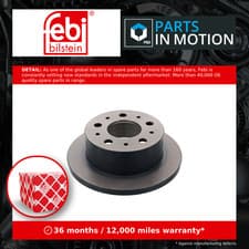 Image of 2x Brake Discs Pair Solid fits VAUXHALL MOVANO C Rear 2.2D 2021 on 279.7mm Set