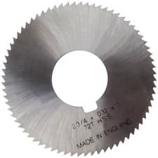 Image of HSS Slitting Saw Fine/Coarse Tooth UK Made (Various sizes)
