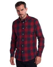 Image of BNWT Barbour Wetheram Long Sleeve Tartan Shirt, Red Size: M,XL RRP: £79.99
