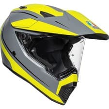 Image of AGV AX9 Pacific Road Matt Grey / Fluo Yellow / Black Motorcycle Motorbike Helmet