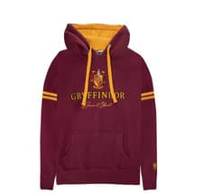 Image of Harry Potter Gryffindor Hoodie – Official Licensed Brave at Heart Crest Sweatshi