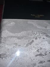 Image of Donna Karan Home Queen Duvet Cover + 2 Standard Shams Luna Platinum New