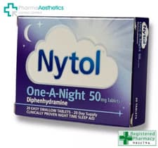 Image of Nytol Tablets - One - A - Night - 50mg Sleep Aid -20 Tablets