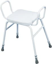 Image of Aidapt Malling Perching Stool With Arms and Padded Seat -Height Adjustable VG834