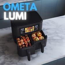 Image of Ometa Lumi Dual Air Fryer and Air Fryer Oven with Divider Toaster Oven