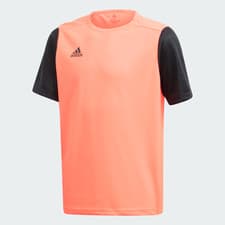 Image of Adidas Boys Football T-Shirt Size 11-12 Years New Estro 19 Orange/Black