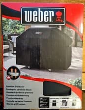 Image of WEBER 7194 Premium BBQ Cover for Genesis 300 Series Grills