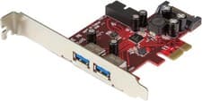 Image of StarTech.com 4 Port PCI Express USB 3.0 Card - 2 External & 2 Internal - SATA P