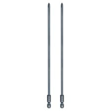 Image of 2pcs PH1 Phillips Screwdriver Bit 1/4" Shank 8" Long 0.16" Rod Magnetic S2 Steel