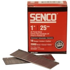 Image of Senco RX13EAA Straight Brad Nails Galvanised 16G x 25mm (Pack 2000)