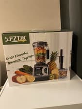 Image of SPZTJK High Speed Blender, 2 in 1 Blender 1600W, 6 Functions, 10 Speeds, 3L Jar