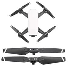 Image of (Black Silver Edge)2pcs Propeller For DJI Spark Drone Quick Release Folding HE