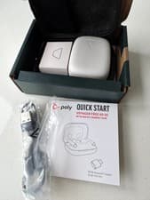 Image of POLY Voyager Free 60 UC Wireless Earbuds w/ Mic Bluetooth WHITE +BT700 220758-01