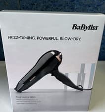 Image of BaByliss Rose Lustre Hair Dryer 2400W 2 Speed 3 Heat Settings Black & Rose Gold