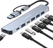 Image of Versatile 7 in 1 USB C Hub - Supports Multiple Devices for Seamless Connectivity