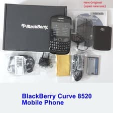 Image of 100% Genuine Original BlackBerry Curve 8520 GSM 2MP WiFi Unlock Mobile Phone BLK