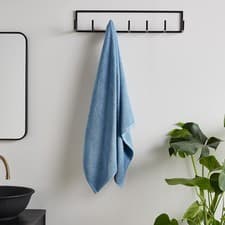 Image of Catherine Lansfield Quick Dry Cotton Bath Towel Blue