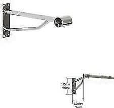 Image of HD 32mm GARMENT CLOTHES RAIL WALL MOUNTED HANGING RAIL DISPLAY TUBING SYSTEM