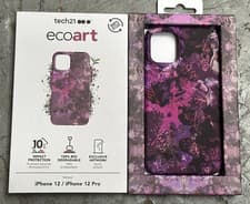 Image of Tech21 EcoArt 6.1" Mobile Phone Case for iPhone 12 and 12 Pro - Pink Purple 8577
