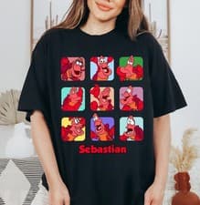 Image of Disney Sebastian Moods T-Shirt Unisex 3