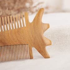 Image of Wide Toothed Comb Double Sided Hair Anti Static Brush Beard Styling