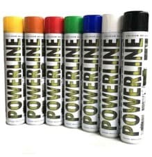 Image of Powerline Survey Line Marker Spray Paint 750ml ~ 4 COLOURS AVAILABLE